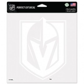 Vegas Golden Knights Decal 8X8 Perfect Cut White - Special Order