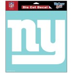 New York Giants Decal 8X8 Die Cut White