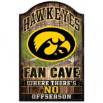 Iowa Hawkeyes Sign 11X17 Wood Fan Cave Design