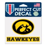 Iowa Hawkeyes Decal 4.5X5.75 Perfect Cut Color