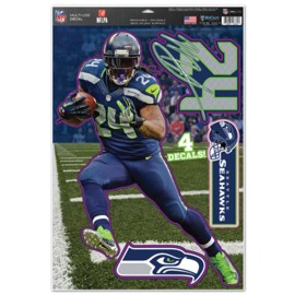 Seattle Seahawks Decal 11X17 Multi Use Marshawn Lynch Design Co