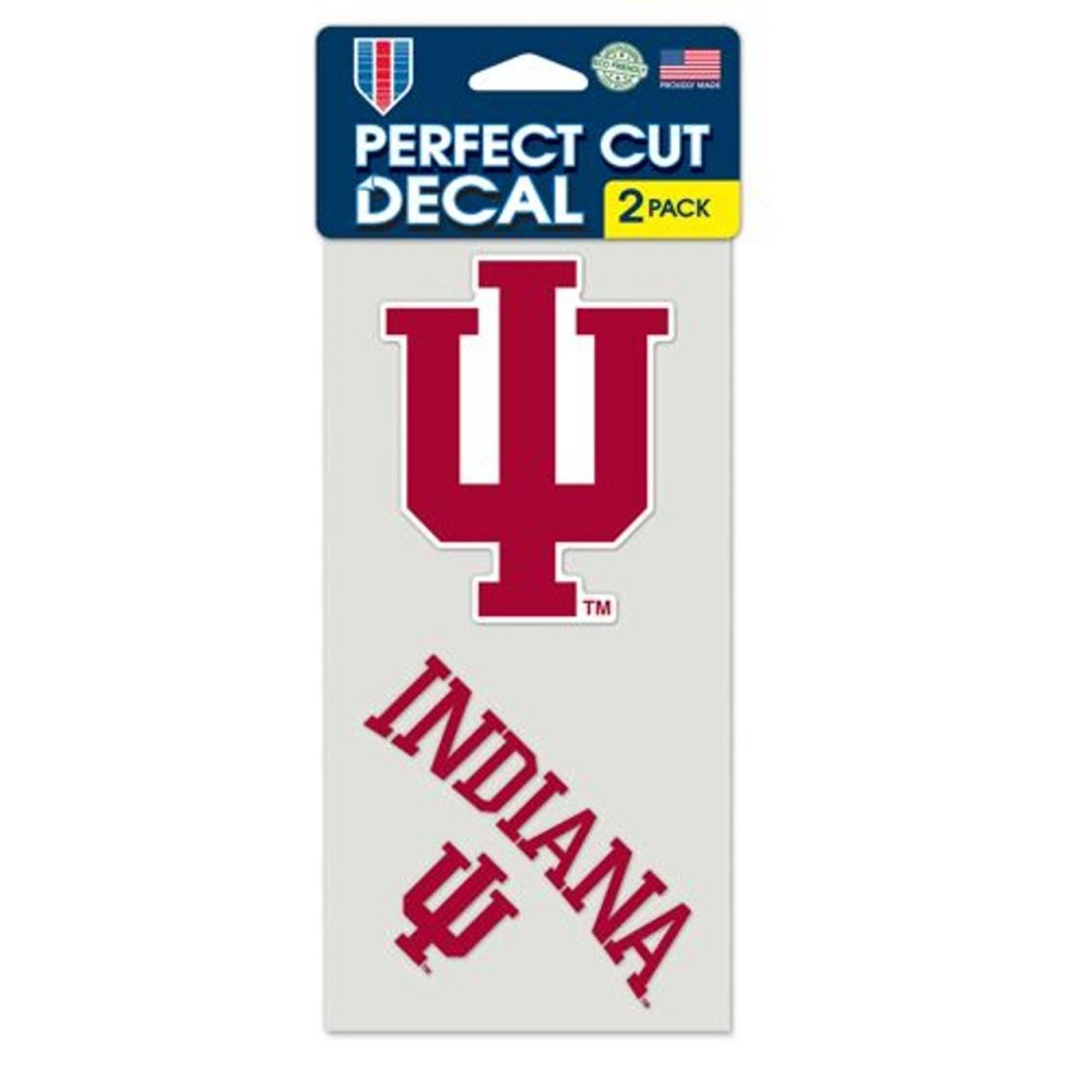 Indiana Hoosiers Set Of 2 Die Cut Decals