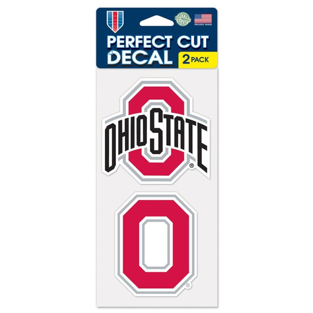 Ohio State Buckeyes Set Of 2 Die Cut Decals