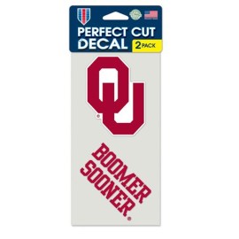 Oklahoma Sooners Set Of 2 Die Cut Decals