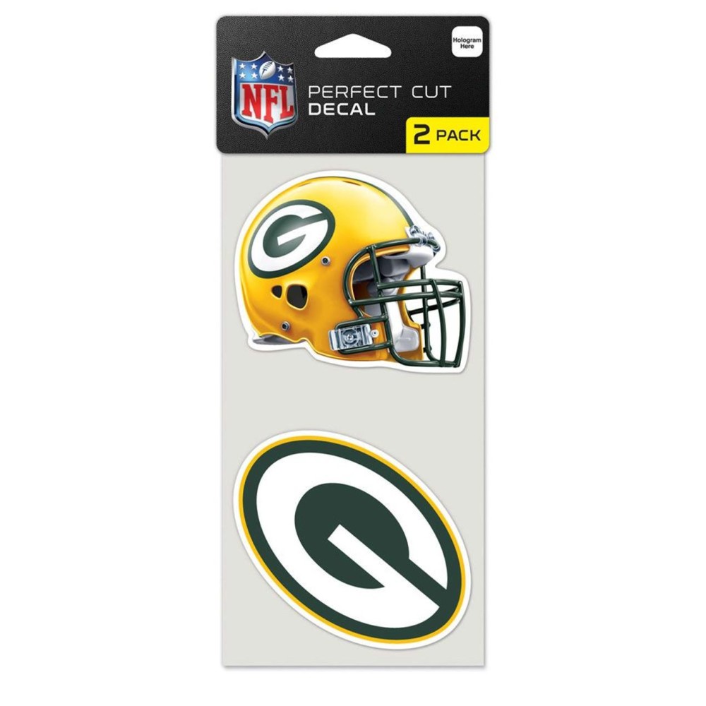 Green Bay Packers Set Of 2 Die Cut Decals