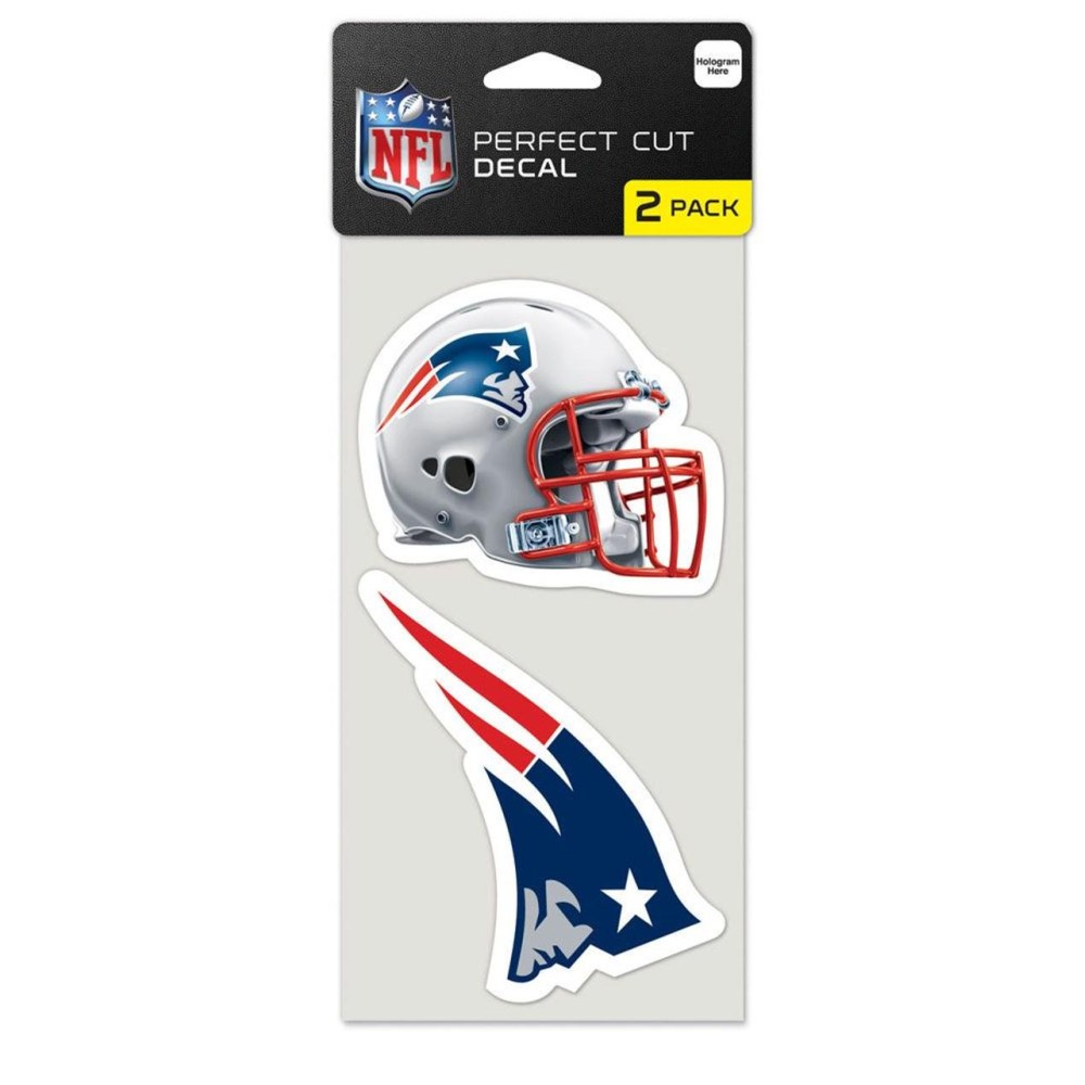 New England Patriots Set Of 2 Die Cut Decals