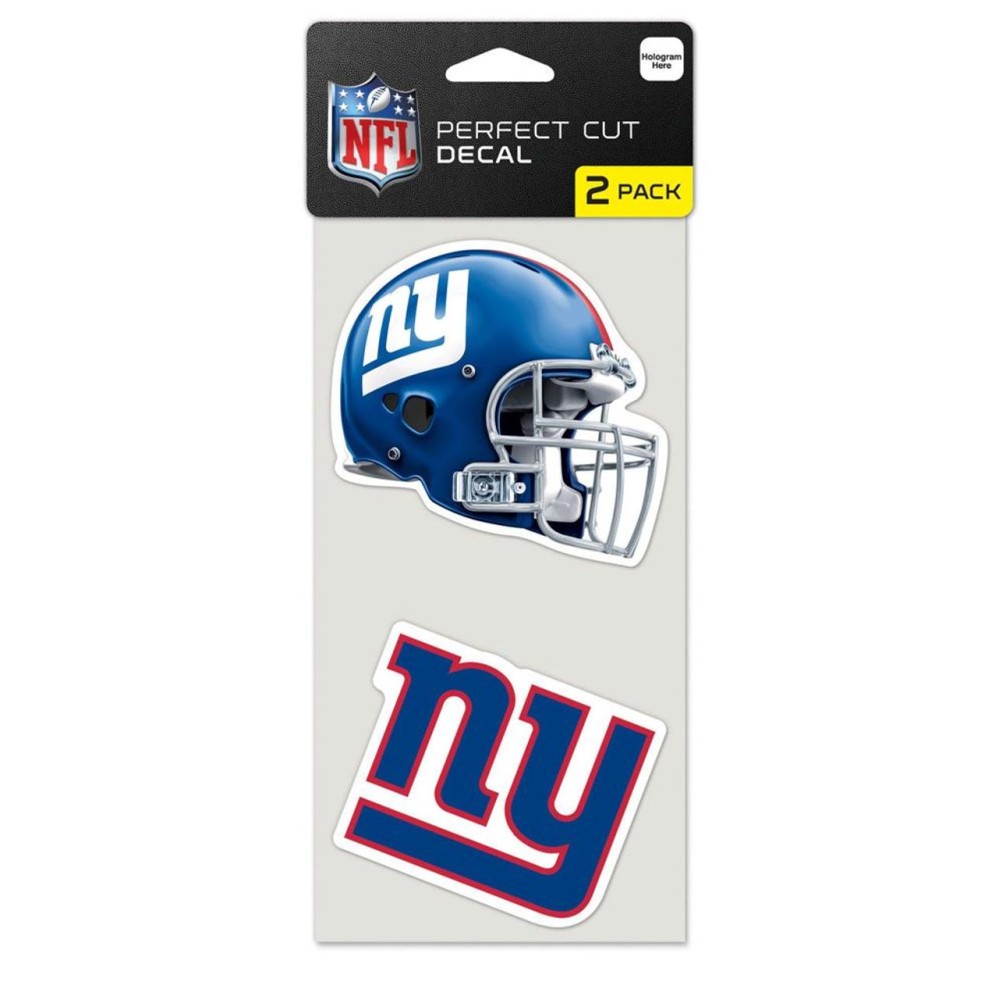 New York Giants Set Of 2 Die Cut Decals