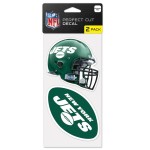 New York Jets Decal 4X4 Perfect Cut Set Of 2 - Special Order