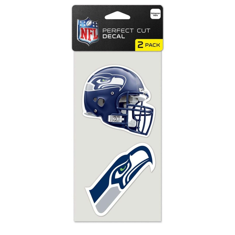 Seattle Seahawks Set Of 2 Die Cut Decals