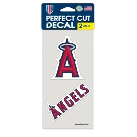 Los Angeles Angels Decal 4X4 Perfect Cut Set Of 2