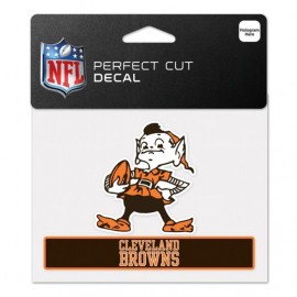 Cleveland Browns Decal 4.5X5.75 Perfect Cut Color