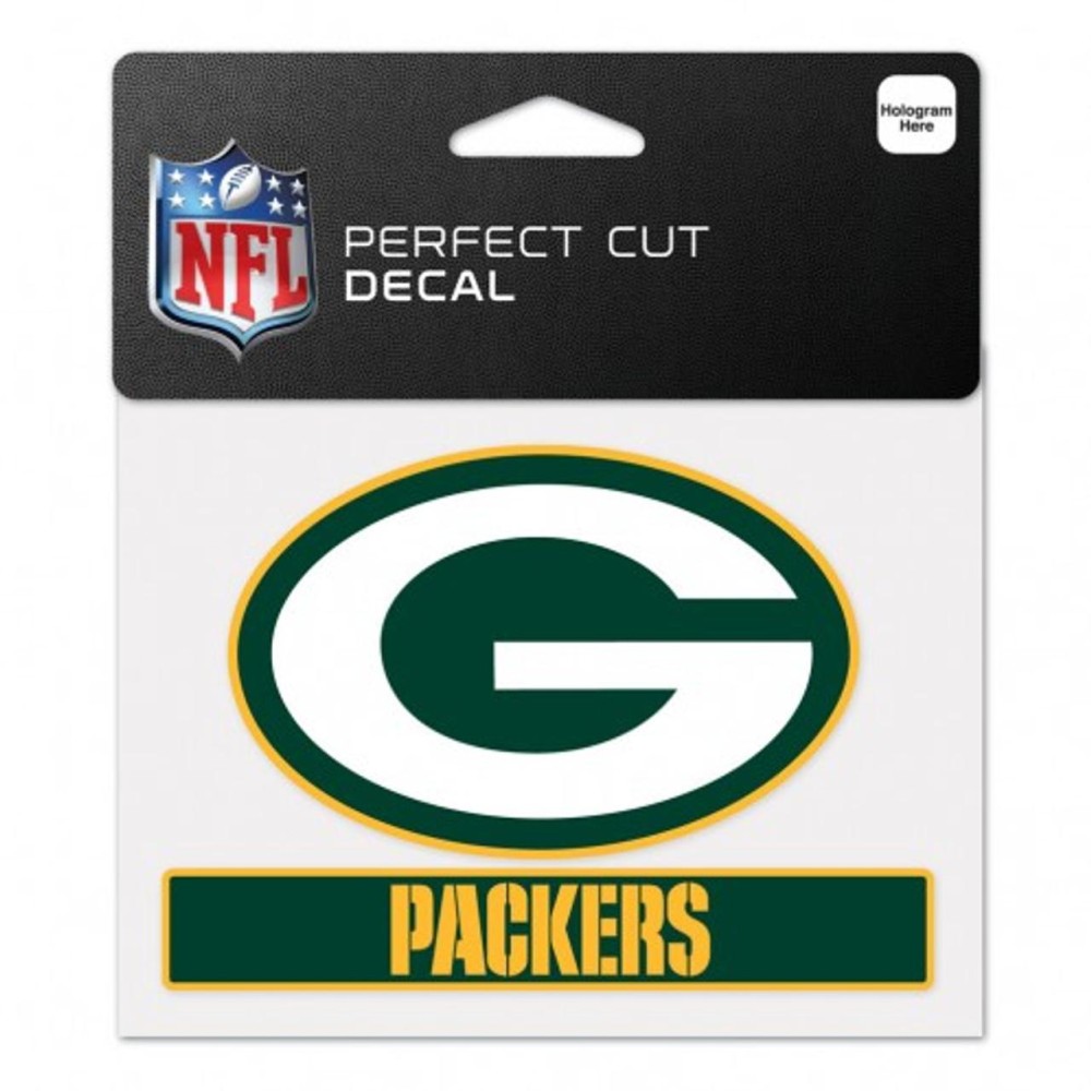 Green Bay Packers Decal 4.5X5.75 Perfect Cut Color