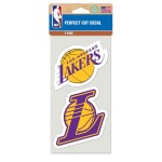 Los Angeles Lakers Decal 4X4 Perfect Cut Set Of 2