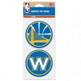 Golden State Warriors Decal 4X4 Die Cut Set Of 2