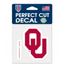 Oklahoma Sooners Decal 4X4 Perfect Cut Color