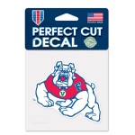 Fresno State Bulldogs??Decal 4X4 Perfect Cut Color