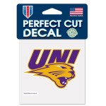 Northern Iowa Panthers Decal 4X4 Perfect Cut Color