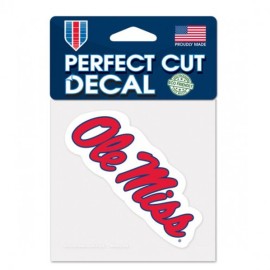 Mississippi Rebels Decal 4X4 Perfect Cut Color