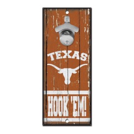 Texas Longhorns Sign Wood 5X11 Bottle Opener