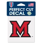 Miami Redhawks Decal 4X4 Perfect Cut Color