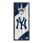 New York Yankees Sign Wood 5X11 Bottle Opener