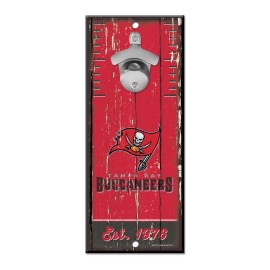 Tampa Bay Buccaneers Sign Wood 5X11 Bottle Opener