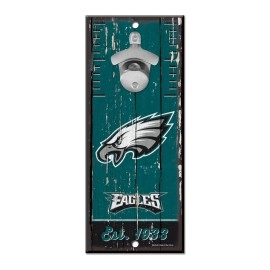 Philadelphia Eagles Sign Wood 5X11 Bottle Opener