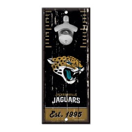 Jacksonville Jaguars Sign Wood 5X11 Bottle Opener