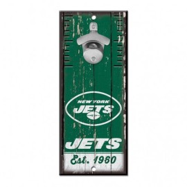 New York Jets Sign Wood 5X11 Bottle Opener