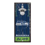 Seattle Seahawks Sign Wood 5X11 Bottle Opener