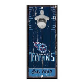 Tennessee Titans Sign Wood 5X11 Bottle Opener