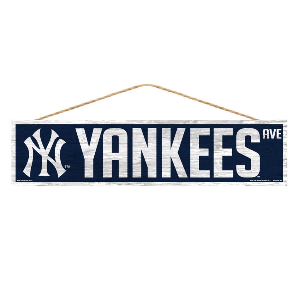 New York Yankees Sign 4X17 Wood Avenue Design