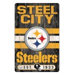 Pittsburgh Steelers Sign 11X17 Wood Slogan Design