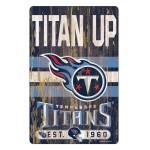 Tennessee Titans Sign 11X17 Wood Slogan Design