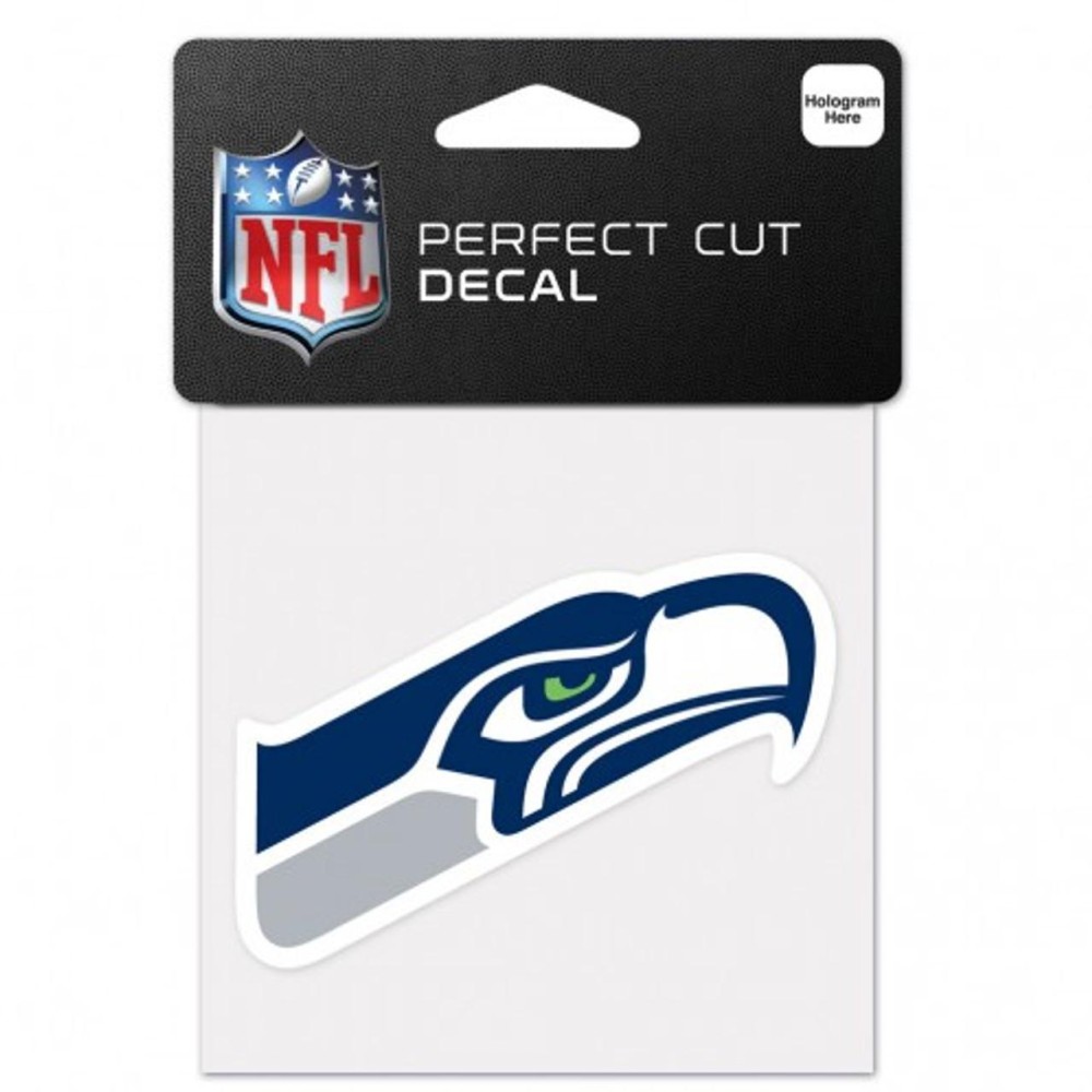 Seattle Seahawks Decal 4X4 Perfect Cut Color