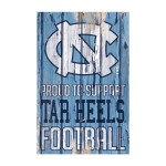 North Carolina Tar Heels Sign 11X17 Wood Proud To Support Design - Special Order