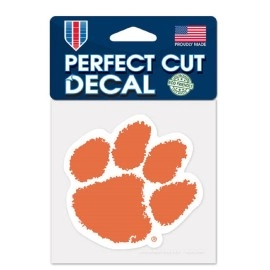 Clemson Tigers Decal 8X8 Die Cut Color