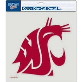 Washington State Cougars Decal 8X8 Perfect Cut Color