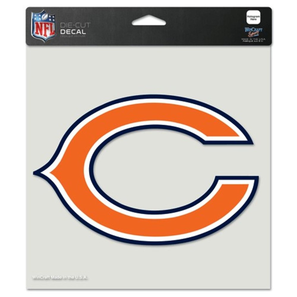 Chicago Bears Decal 8X8 Die Cut Color