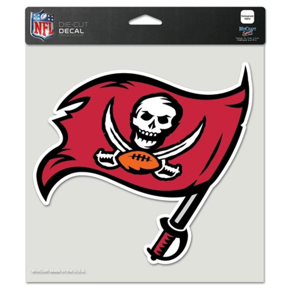 Tampa Bay Buccaneers Decal 8X8 Die Cut Color