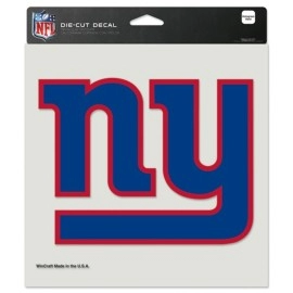 New York Giants Decal 8X8 Die Cut Color