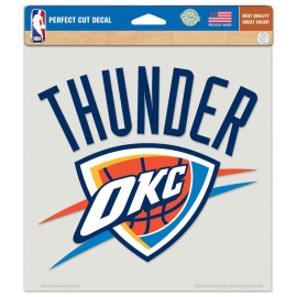 Oklahoma City Thunder Decal 8X8 Die Cut Color