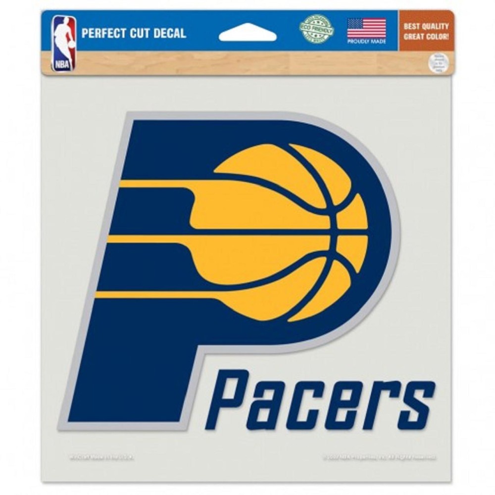 Indiana Pacers Decal 8X8 Die Cut Color