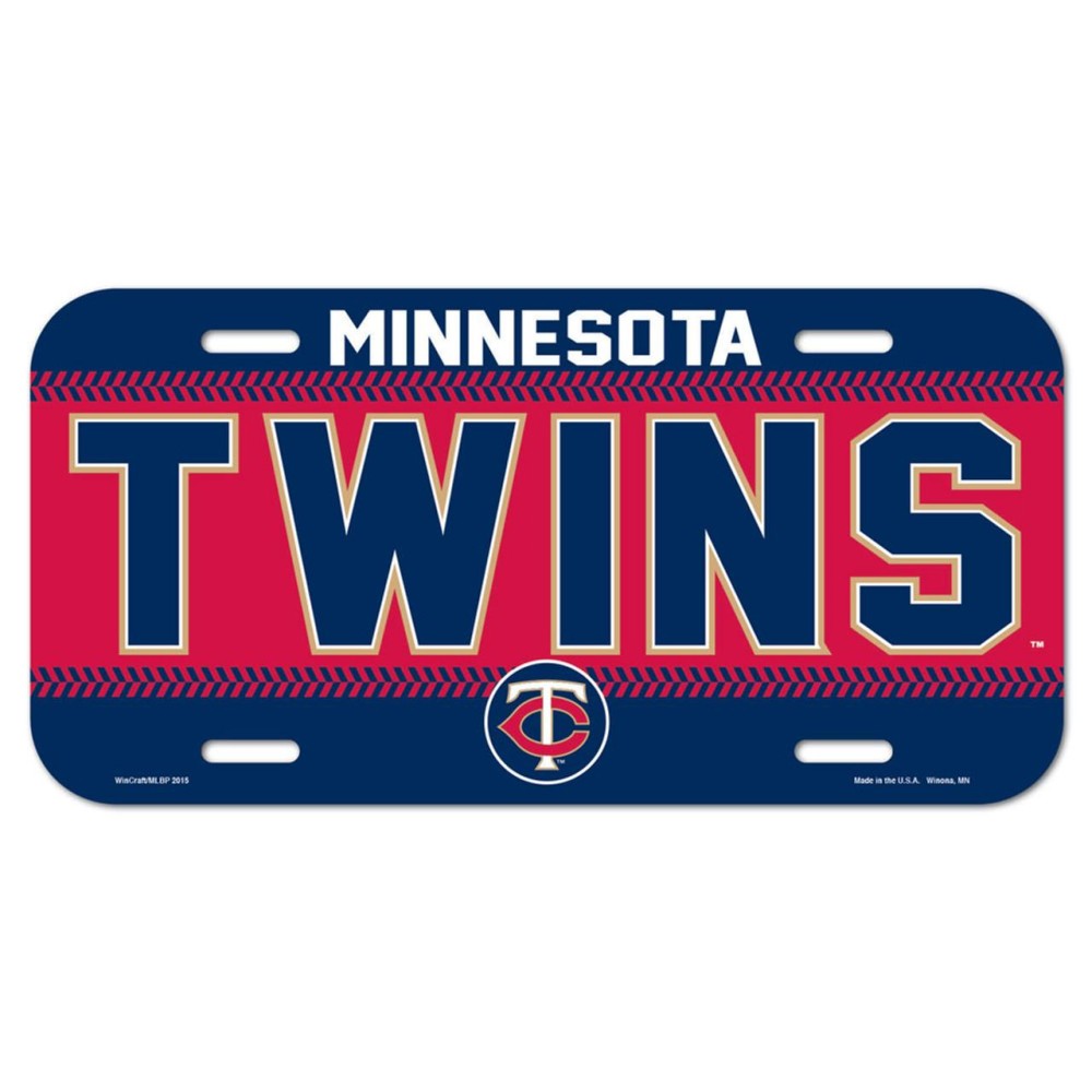 Minnesota Twins Plate Plastic