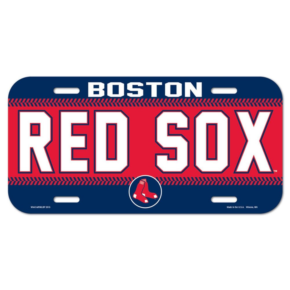 Boston Red Sox Plate Plastic