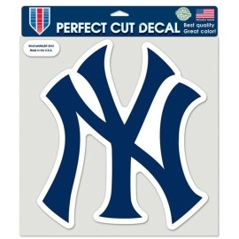 New York Yankees Decal 8X8 Die Cut Color Ny