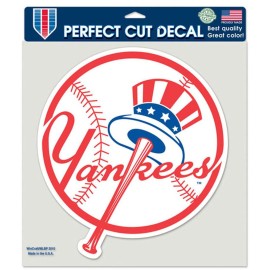 New York Yankees Decal 8X8 Die Cut Color Prime