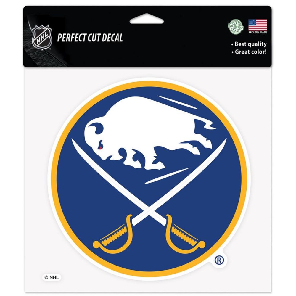 Buffalo Sabres Decal 8X8 Die Cut Color