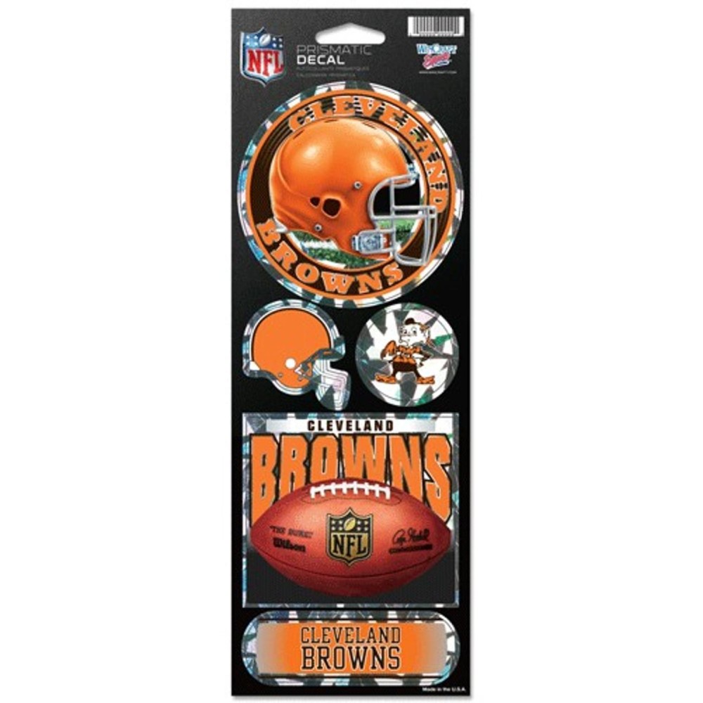 Cleveland Browns Stickers Prismatic