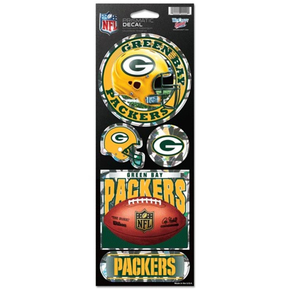 Green Bay Packers Stickers Prismatic